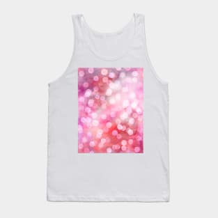 Strawberry Sunday - Pink Abstract Watercolor Dots Tank Top